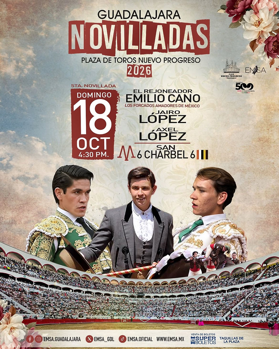 5a Novillada de la Temporada 2026 Guadalajara