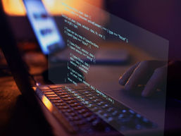 A man adding in structured data to his website