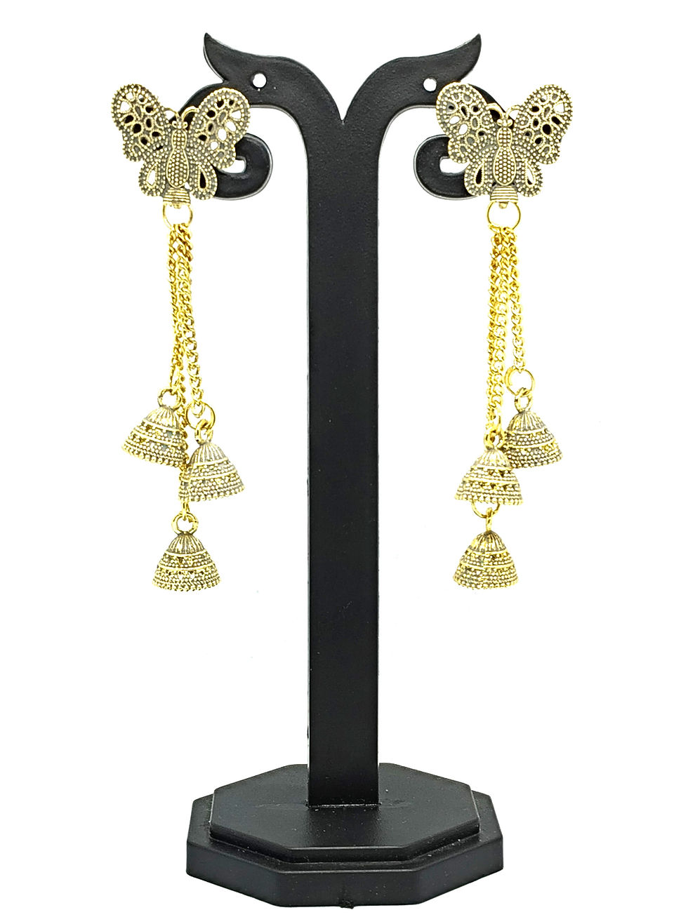 Thumbnail: Stylish Butterfly latkan Earring for Women and Girls