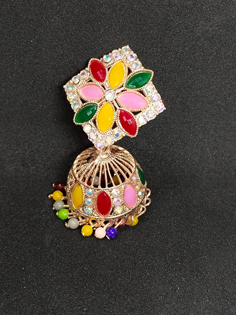 Thumbnail: Traditional Jodhpuri Jhumka Earring for Women and Girls
