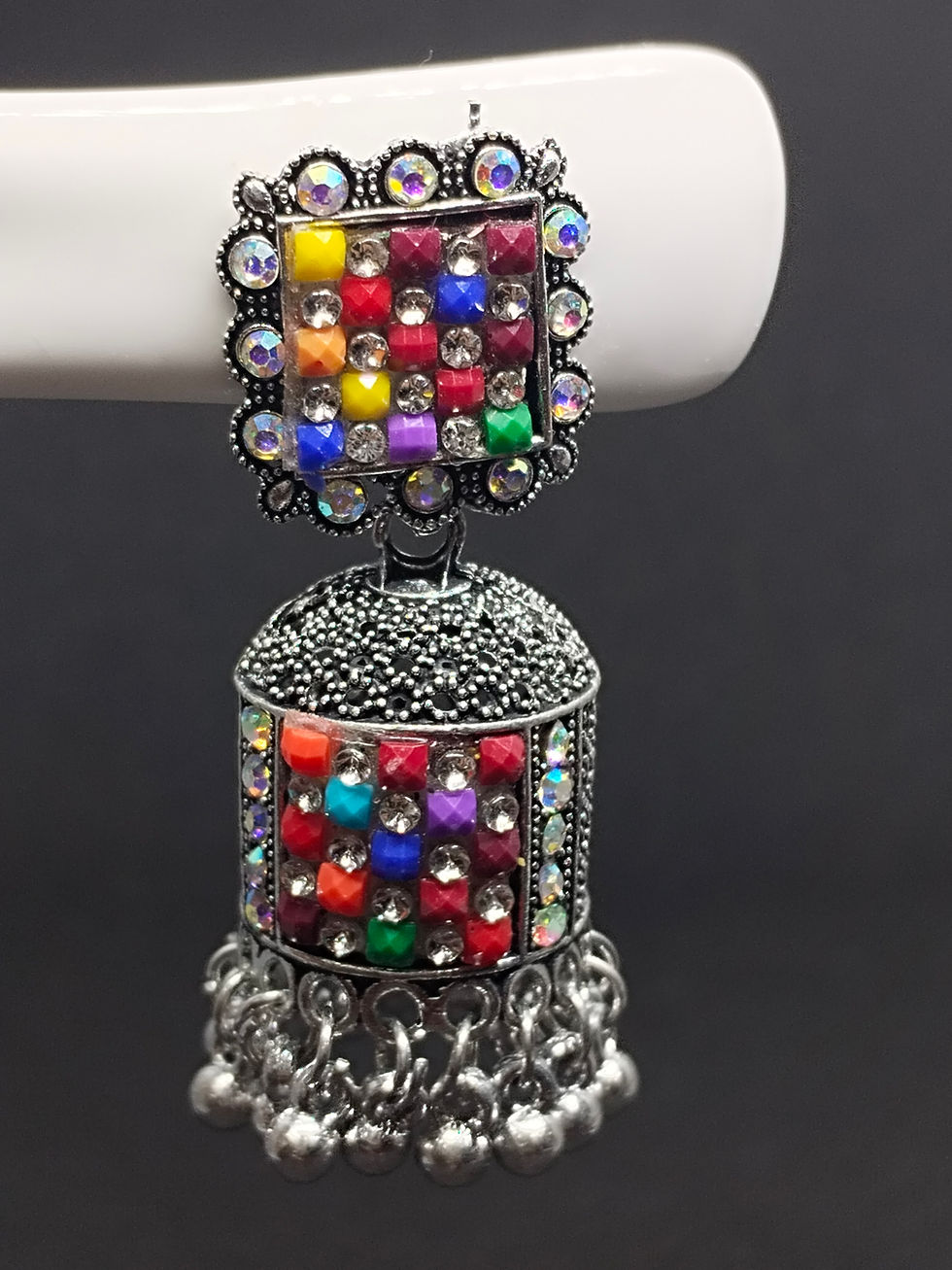 Thumbnail: Traditional Jodhpuri Jhumka Earring for Women and Girls
