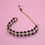 Thumbnail: Handmade black golden and white beaded Bracelet for women and Girls