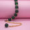 Thumbnail: Handmade Green bead Bracelet for women and Girls