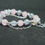 Thumbnail: Handmade Pink and Grey Bracelet for women and Girls
