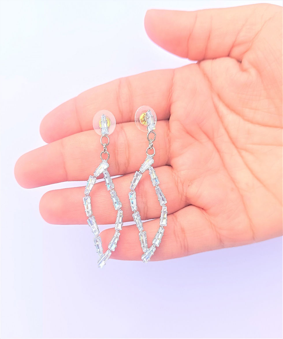 Thumbnail: Anti-Tarnish Leaf Earring for Women and Girls Drops & Danglers