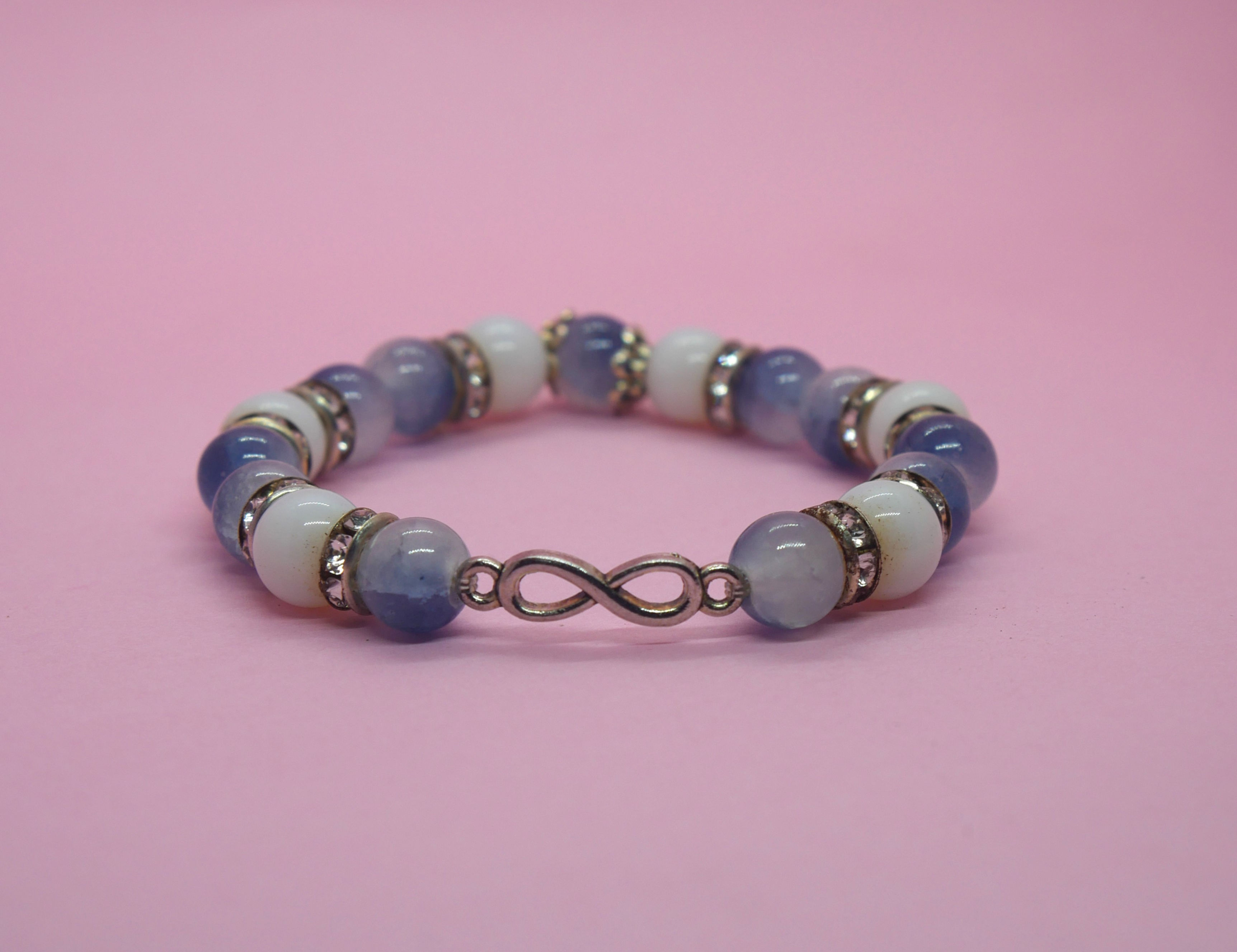 Handmade blue and white Bracelet for women and Girl