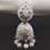 Thumbnail: Traditional Silver and White Color Jhumka Earring for Women and Girls