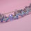 Thumbnail: Handmade Blue and crystal beaded Bracelet with charm for women and Girls