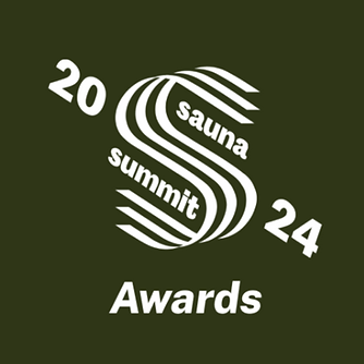 British Sauna Society / Sauna Summit Awards logo, recognizing excellence in sauna culture, outdoor wellness, and heat therapy across the UK.
