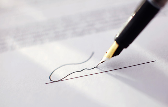 Unterschrift