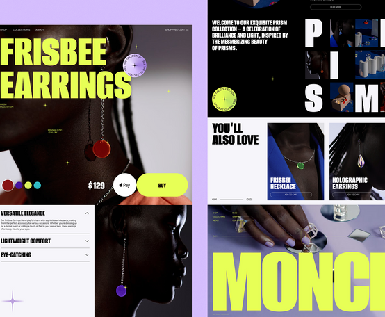 MONCE Fashion Accessories Ecommerce Website