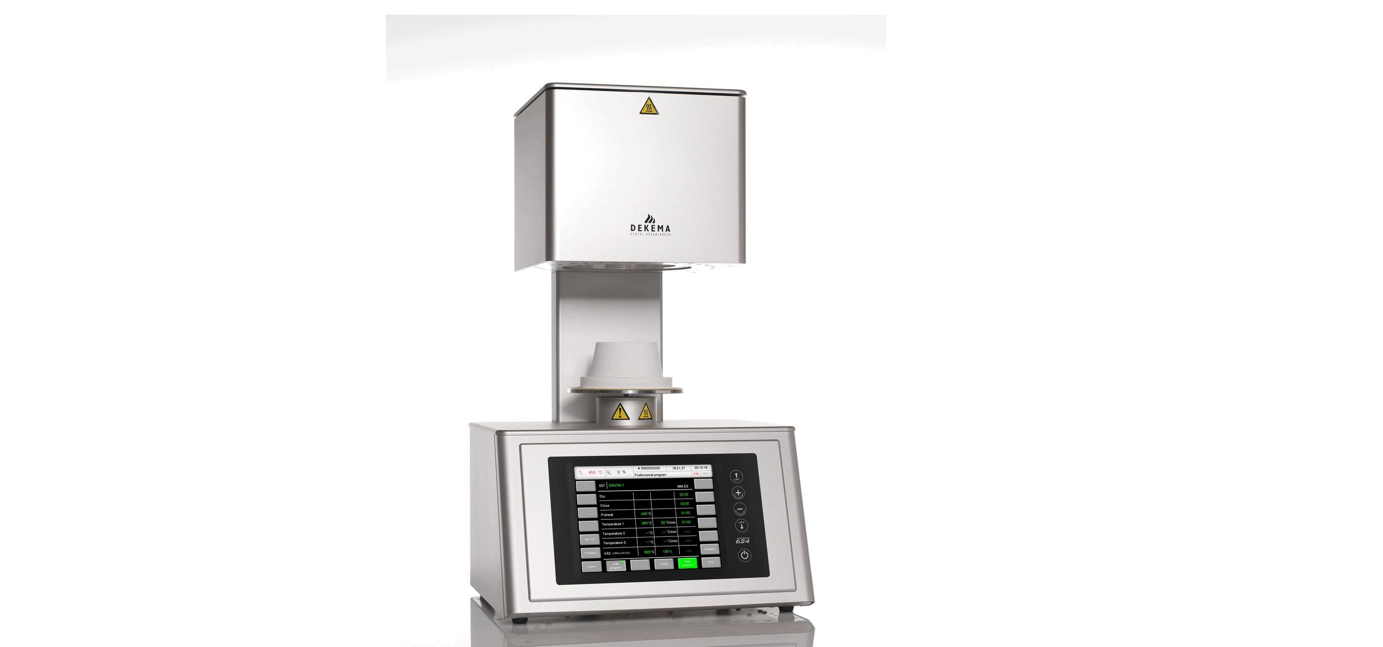 AP Dental Dekema Austromat 624 with proven firing chamber concept assures excellent firing results within all temp ranges