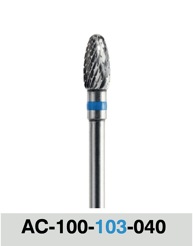 Carbide Double Cut Bur medium - Egg medium