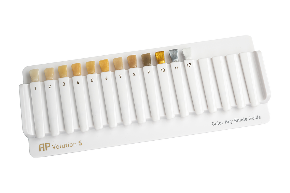 Thumbnail: AP Dental Volution S Color Key shade guide in stump colors