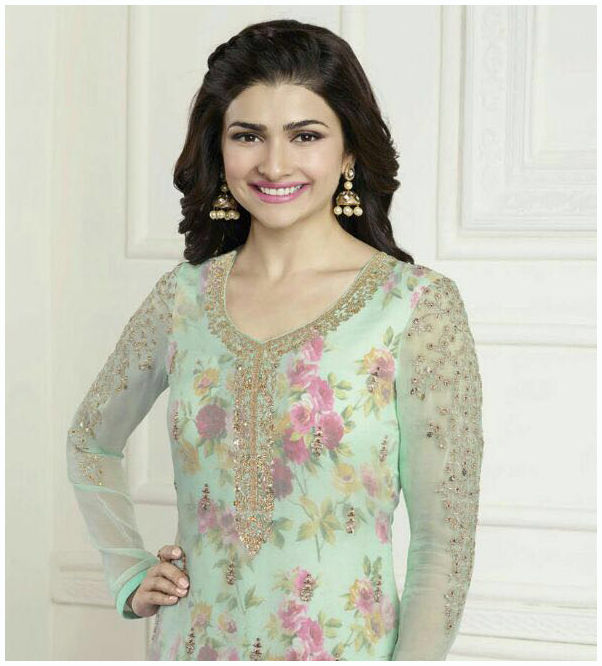 Thumbnail: Prachi Desai Elegant Semi Stitched Salwar Suits
