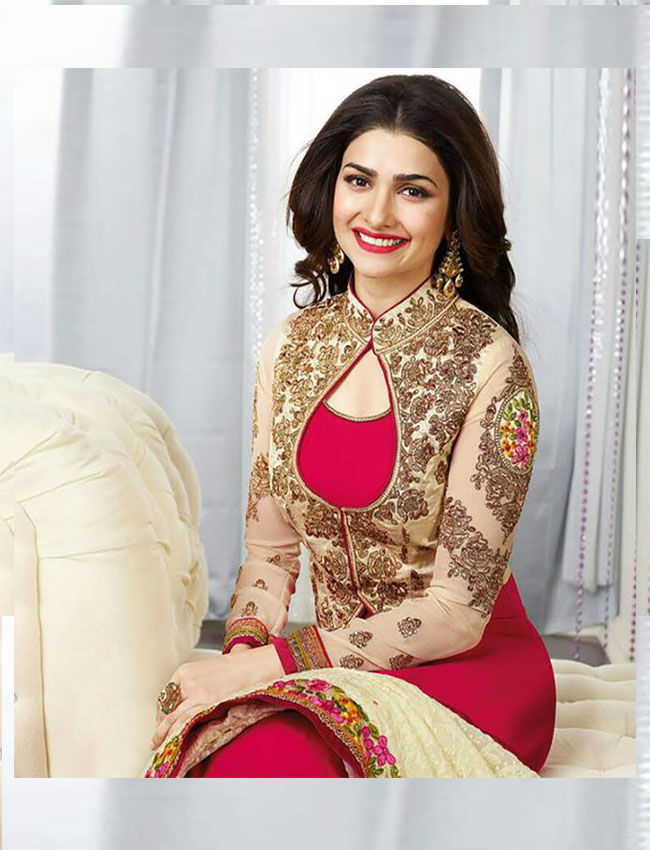 Thumbnail: Elegant Red Embroidered Salwar Suit
