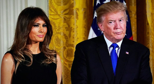 Melania Trump se niega a tomarse una foto con su esposo