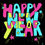 Miniaturbild: Happy New Year Coloured Lettering black