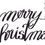 Miniaturbild: Merry Christmas Handlettering Schriftzug