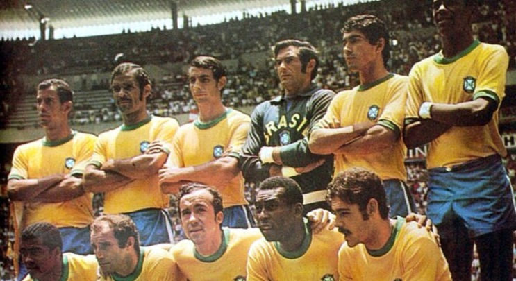 Seleção Brasileira de 1970. Domínio Público