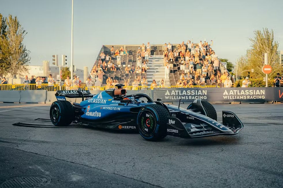 Carlos Sainz guia Williams em Circuito Madring / Foto: Divulgação Instagram williansf1team