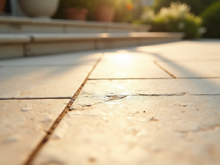 Transform Your Outdoor Space with Ivory Travertine French Pattern Patios