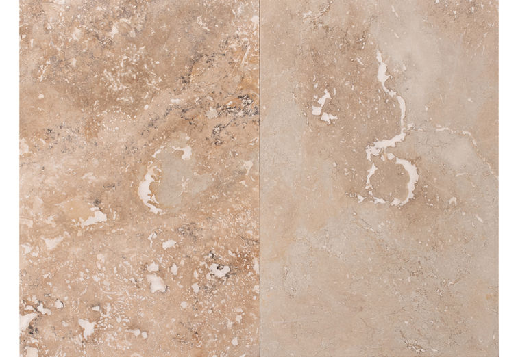 filled and hone ivory light travertine