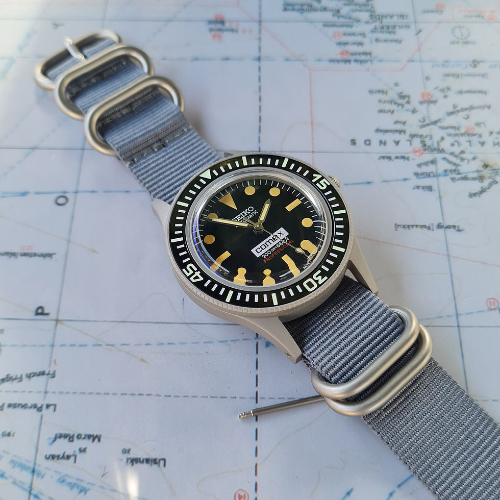 Thumbnail: 40mm Vintage Fathoms Seiko Mod 