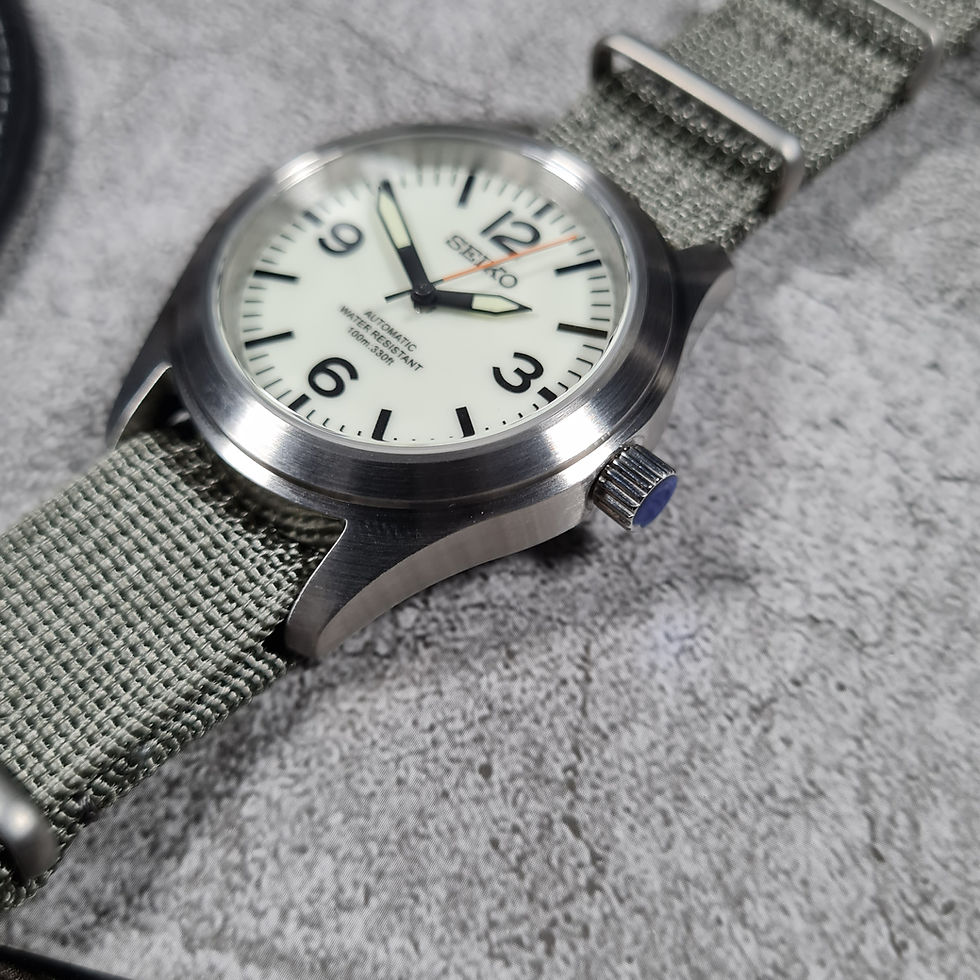 Thumbnail: 39mm Full Lume Pilot Seiko Mod