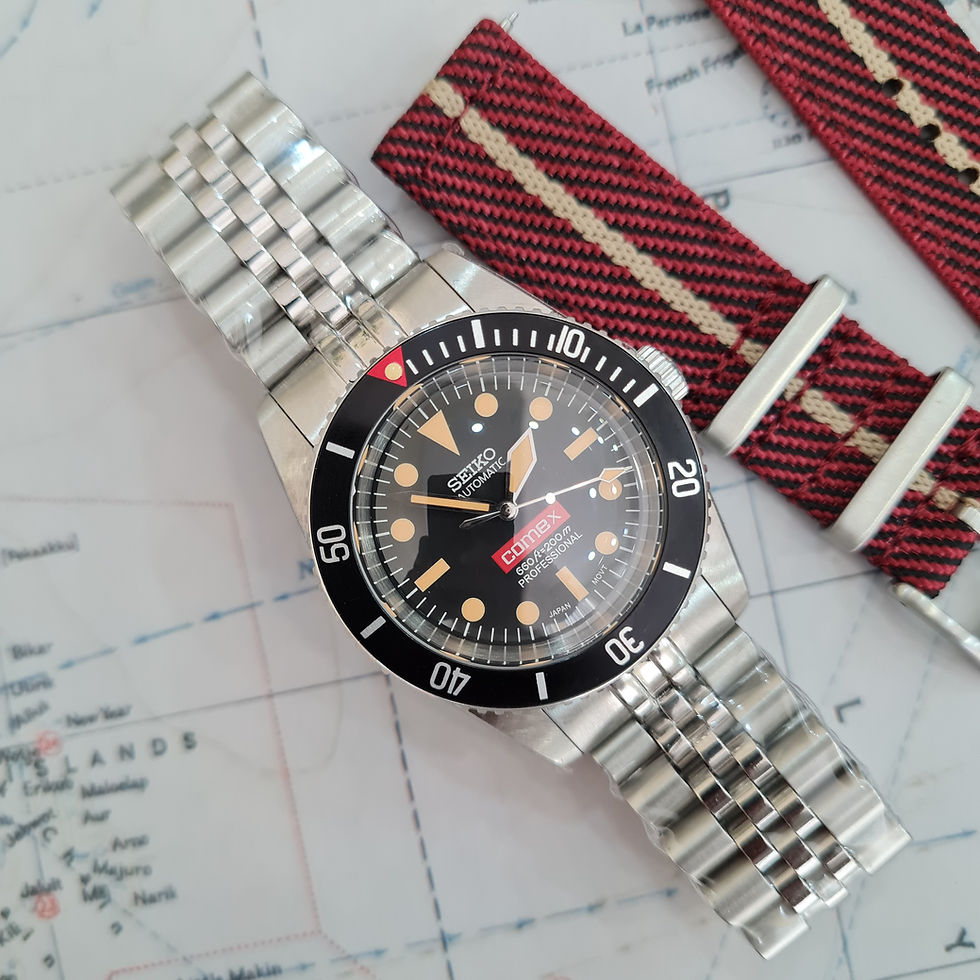 Thumbnail: 38mm Vintage submariner inspired Seiko Mod