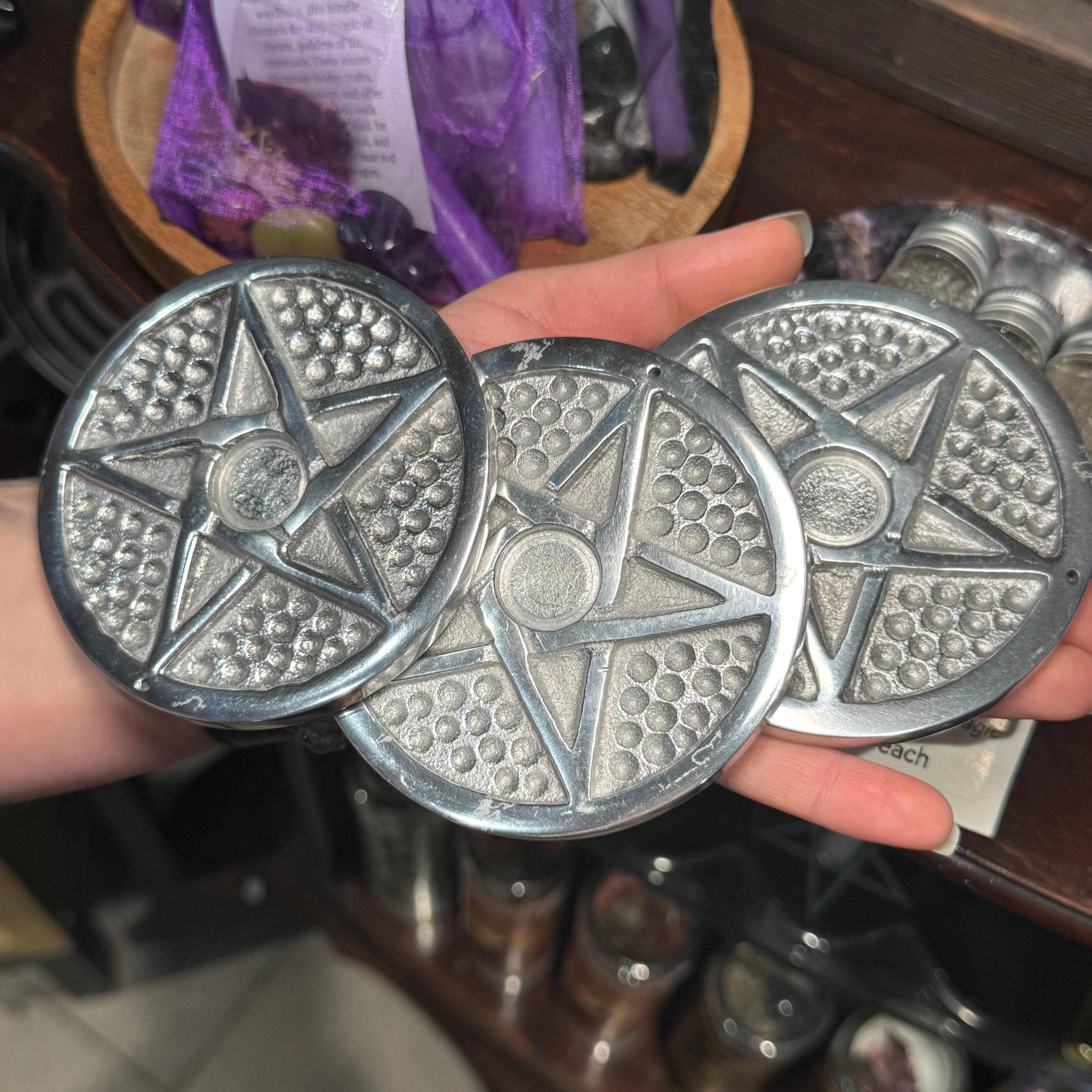Pentacle Candle Holder 