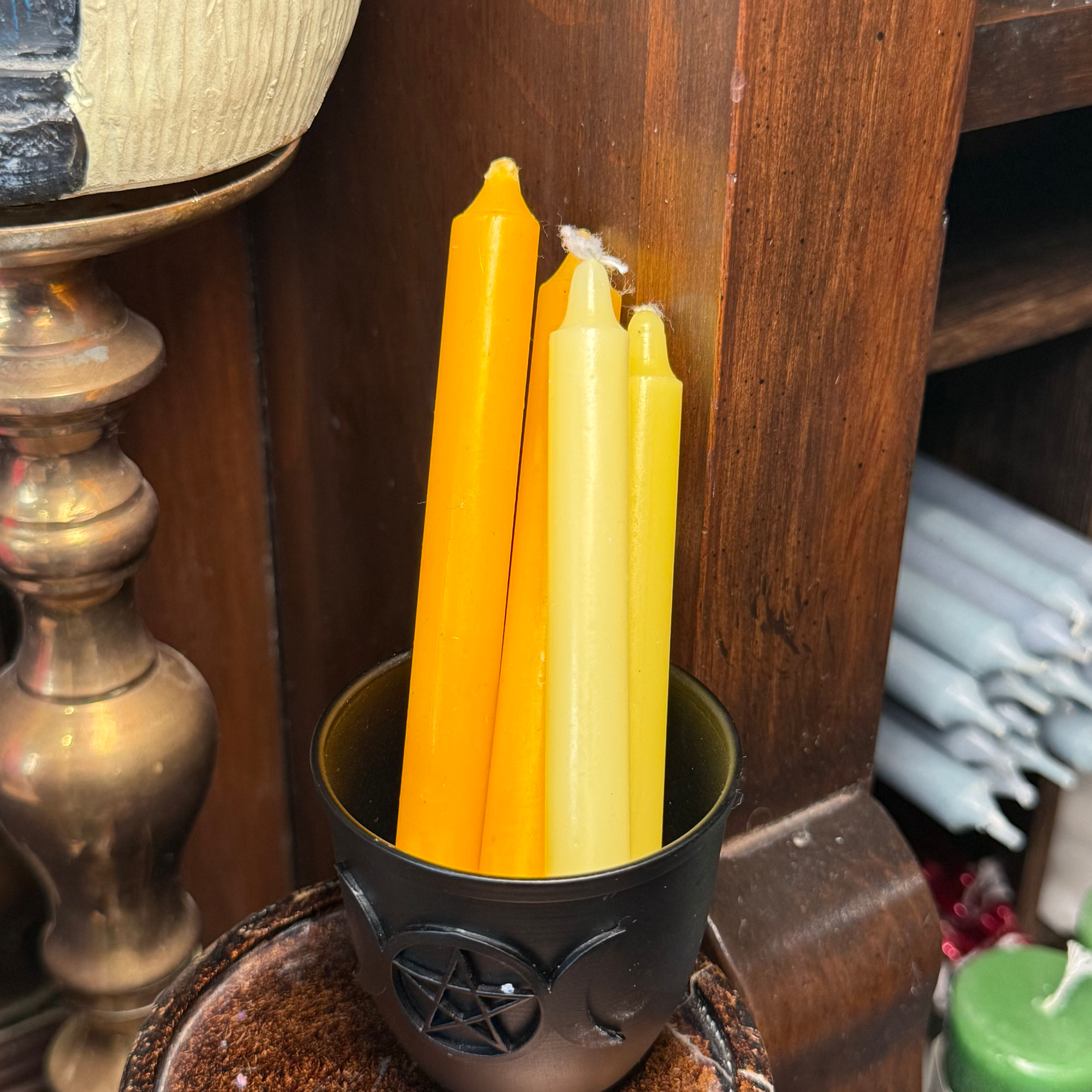 Yellow Spell Candle