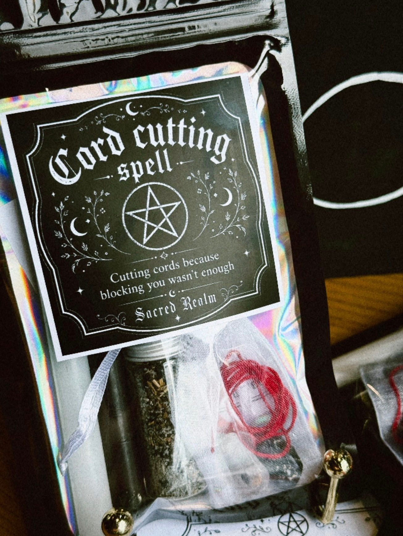 Cord cutting spell kit