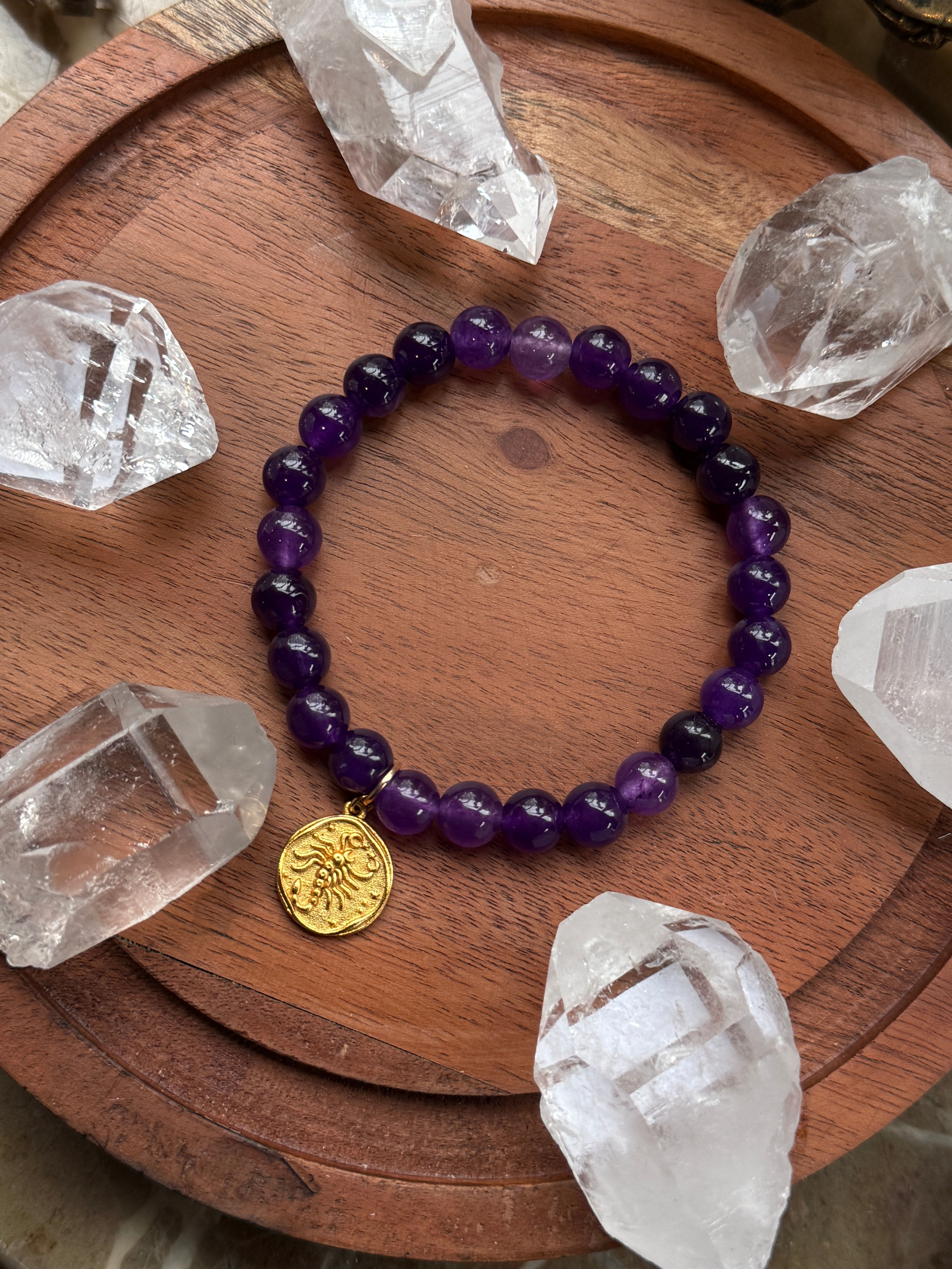 Scorpio Amethyst Bracelet