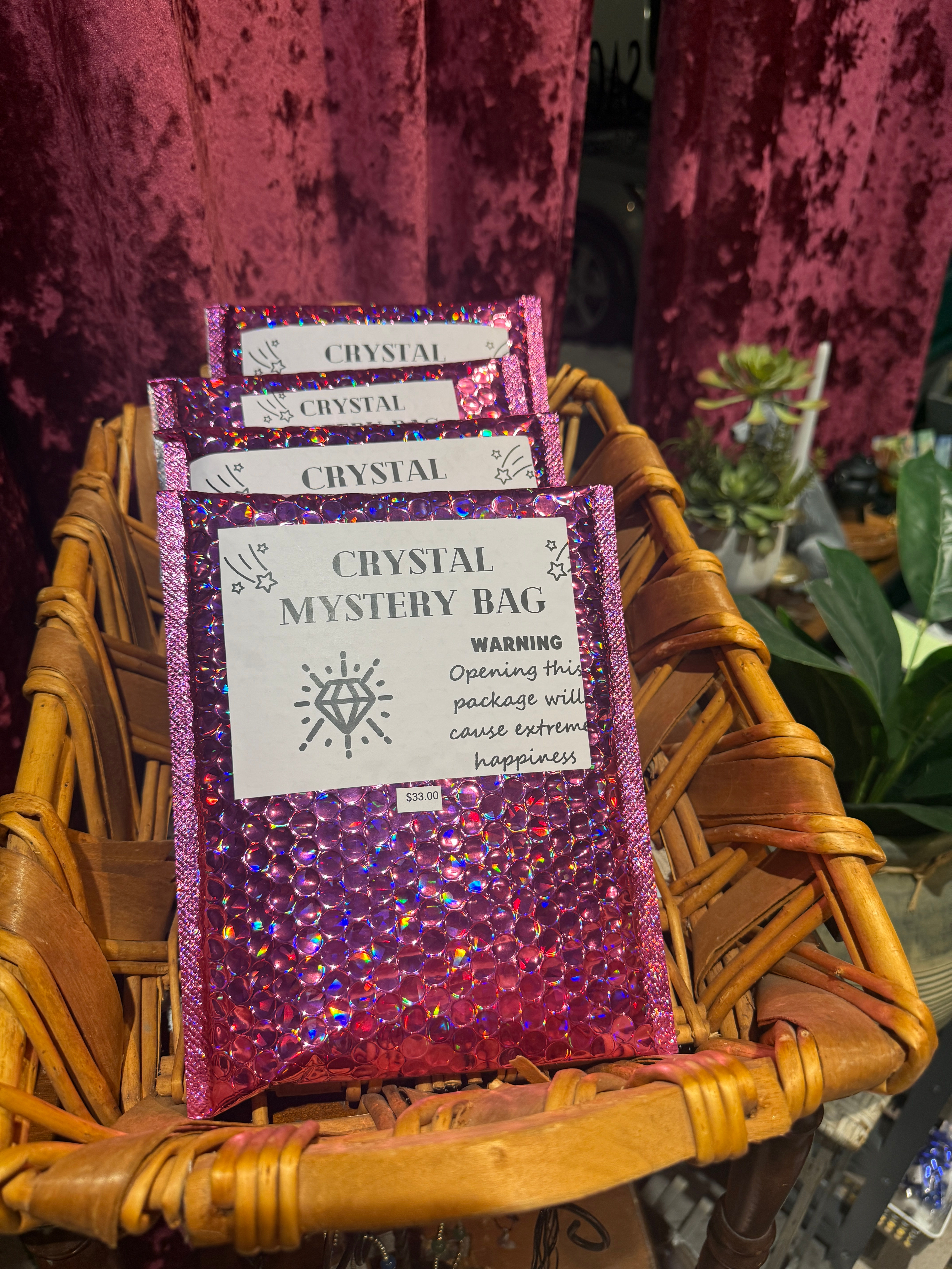 Pink bubble mailer Mystery Bag