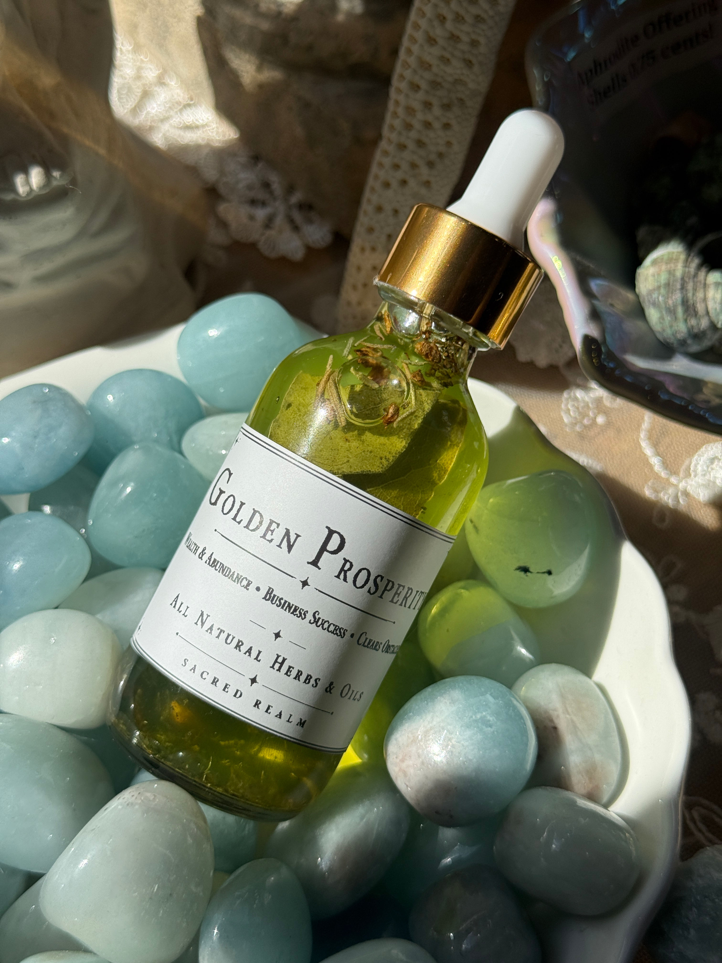 Golden Prosperity Spell Oil
