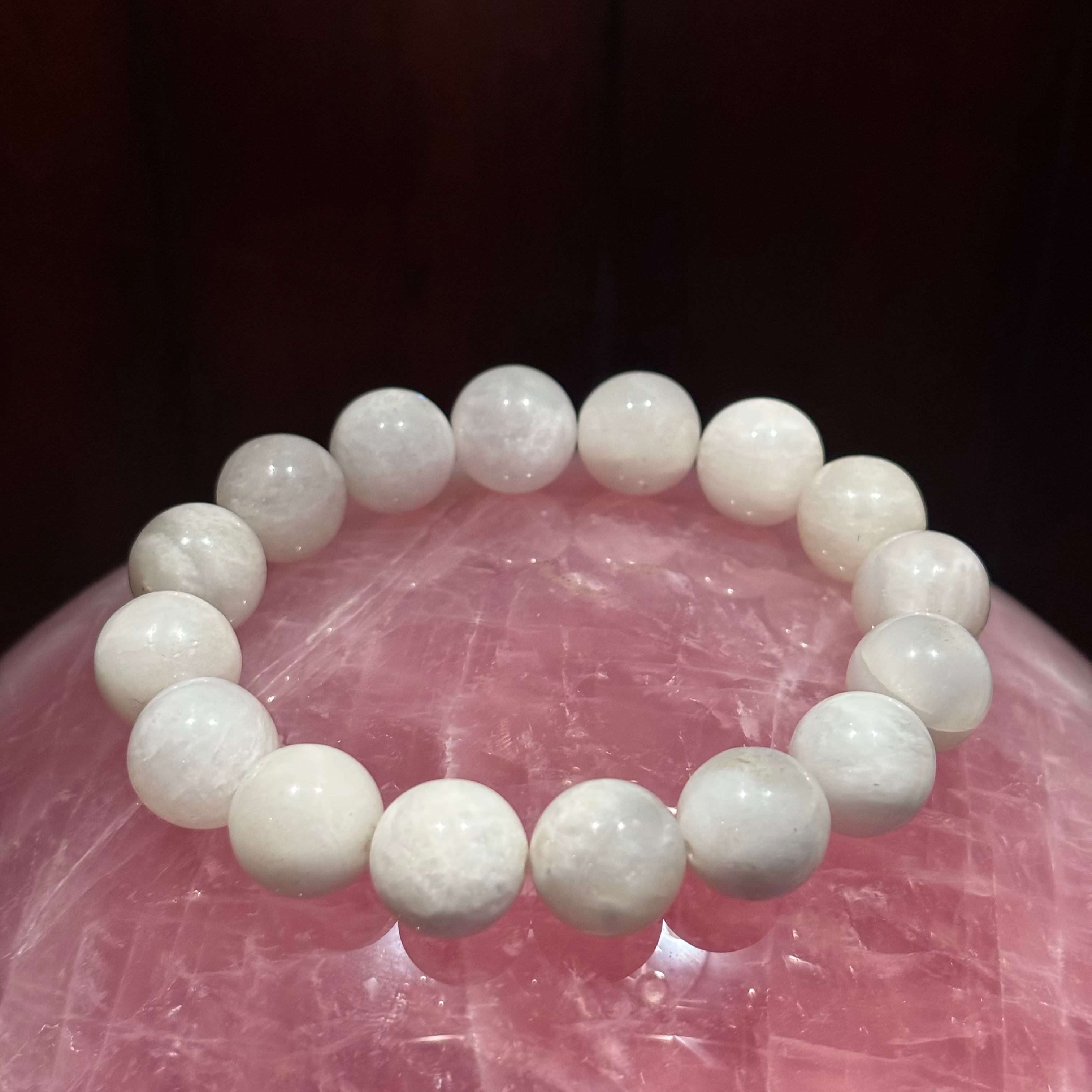 Rainbow moonstone XL Bead bracelet