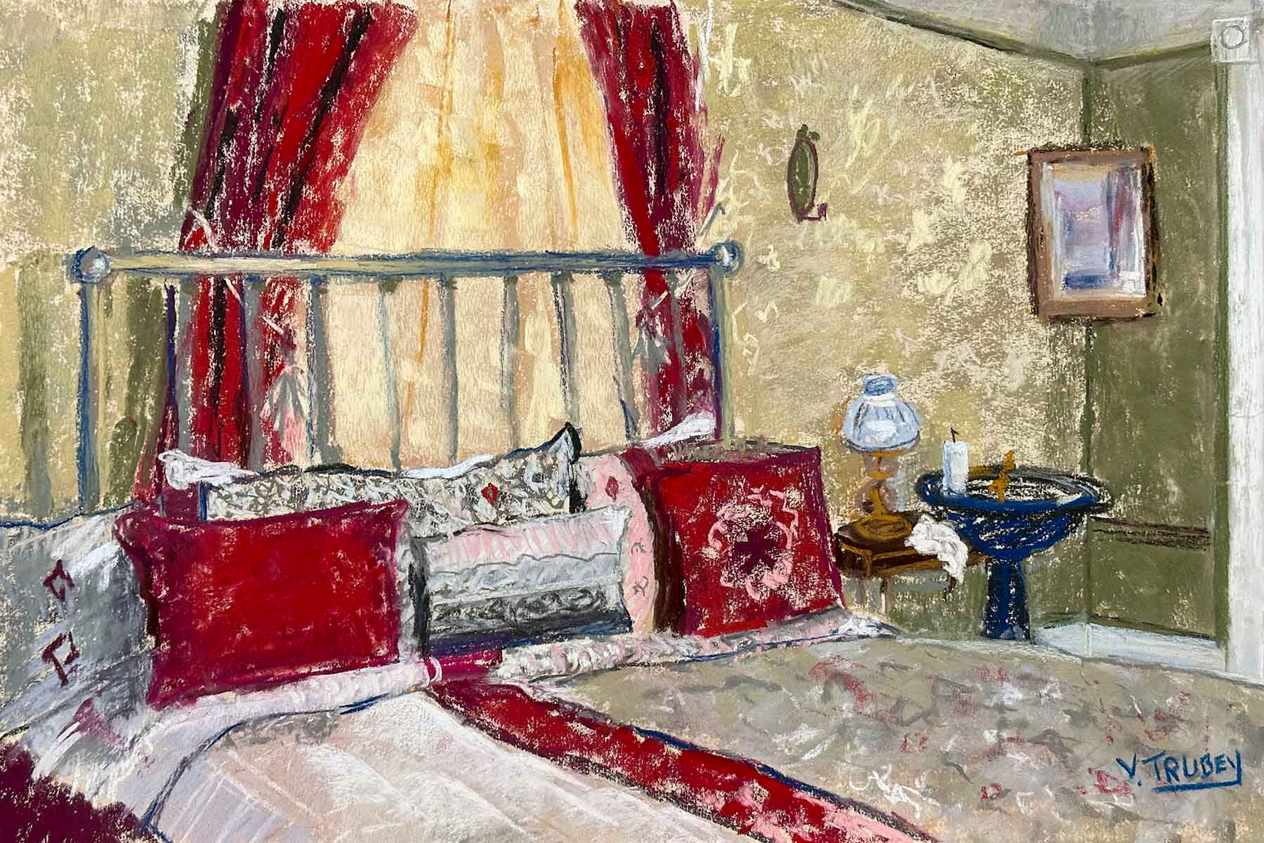 2024-Crimson Bedroom/14 x 20 in/ Available