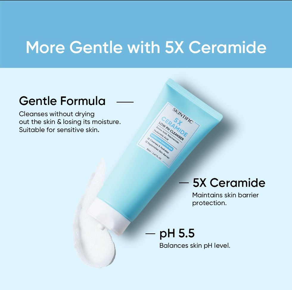 Thumbnail: SKINTIFIC 5X Ceramide Low pH Cleanser 80ml Gentle Cleanser for Sensitive Skin