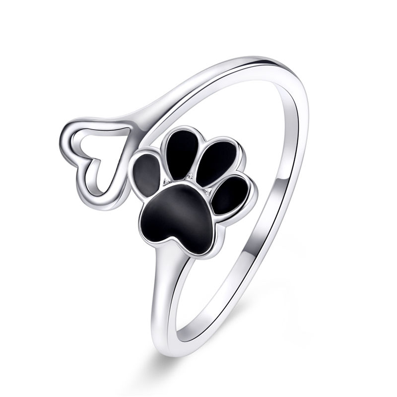 Thumbnail: Adjustable Rings Real 925  Silver  Zircon