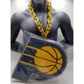 Indiana Pacers Big Foam Chain on Gold