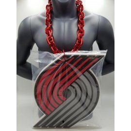 Portland Trail Blazers Big Foam Chain Red