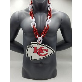 Kansas City Chiefs Foam Chain on a Multi-Color Chain