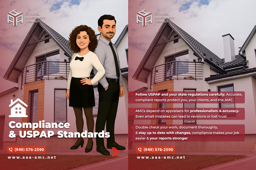 Staying Compliant: USPAP and AMC Expectations Every Appraiser Should Know by AAA AMC