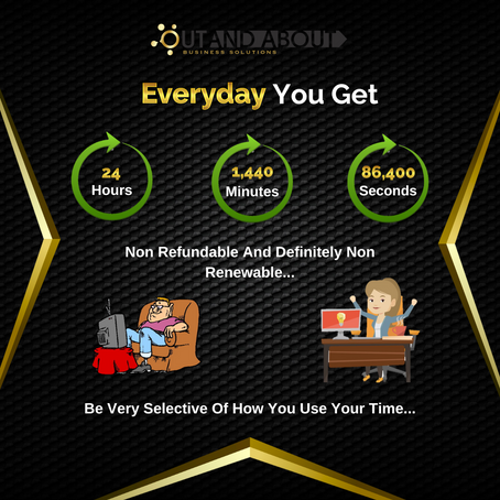 Every Day You Get 24 Hours | 1,440 Seconds | 86,400 Seconds Non Refundable And Definitely Non Renewa