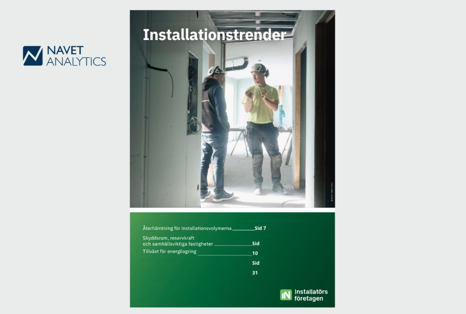 Ny konjunkturrapport för Installatörsföretagen