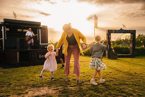 children dancing at the festival