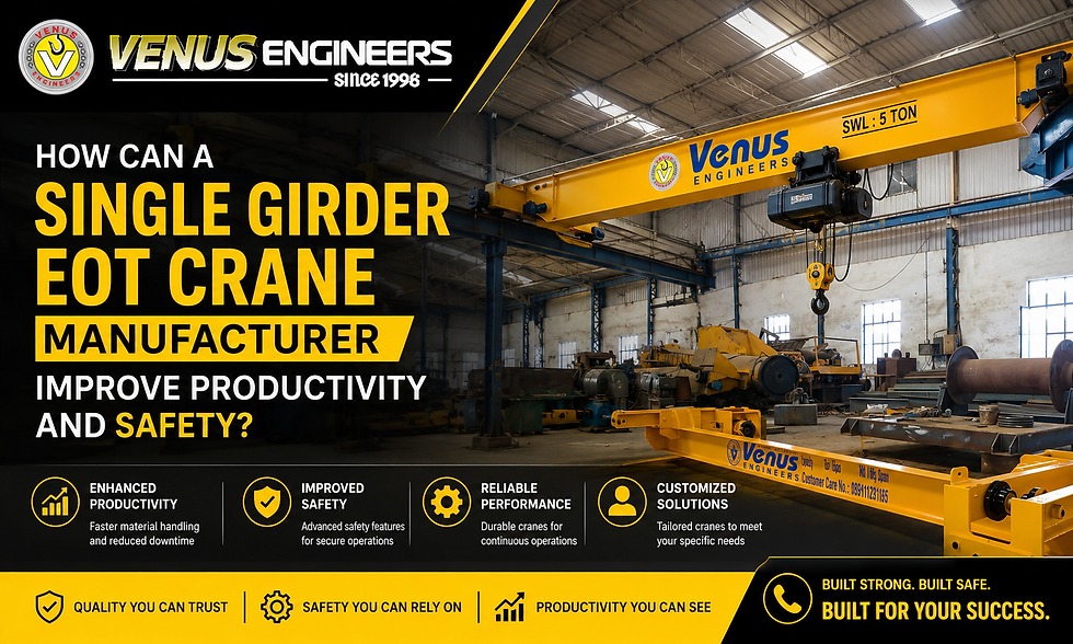 Single Girder Eot Crane Manufacturer
