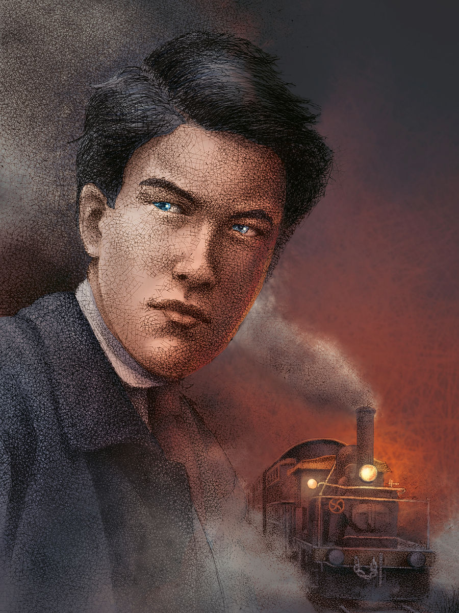 Couverture de l'Album de Bande dessinée "Les Ombres des Soirs. Une fugue d'Arthur Rimbaud"