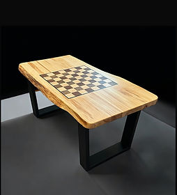 Black Maple Chessboard Coffee Table
